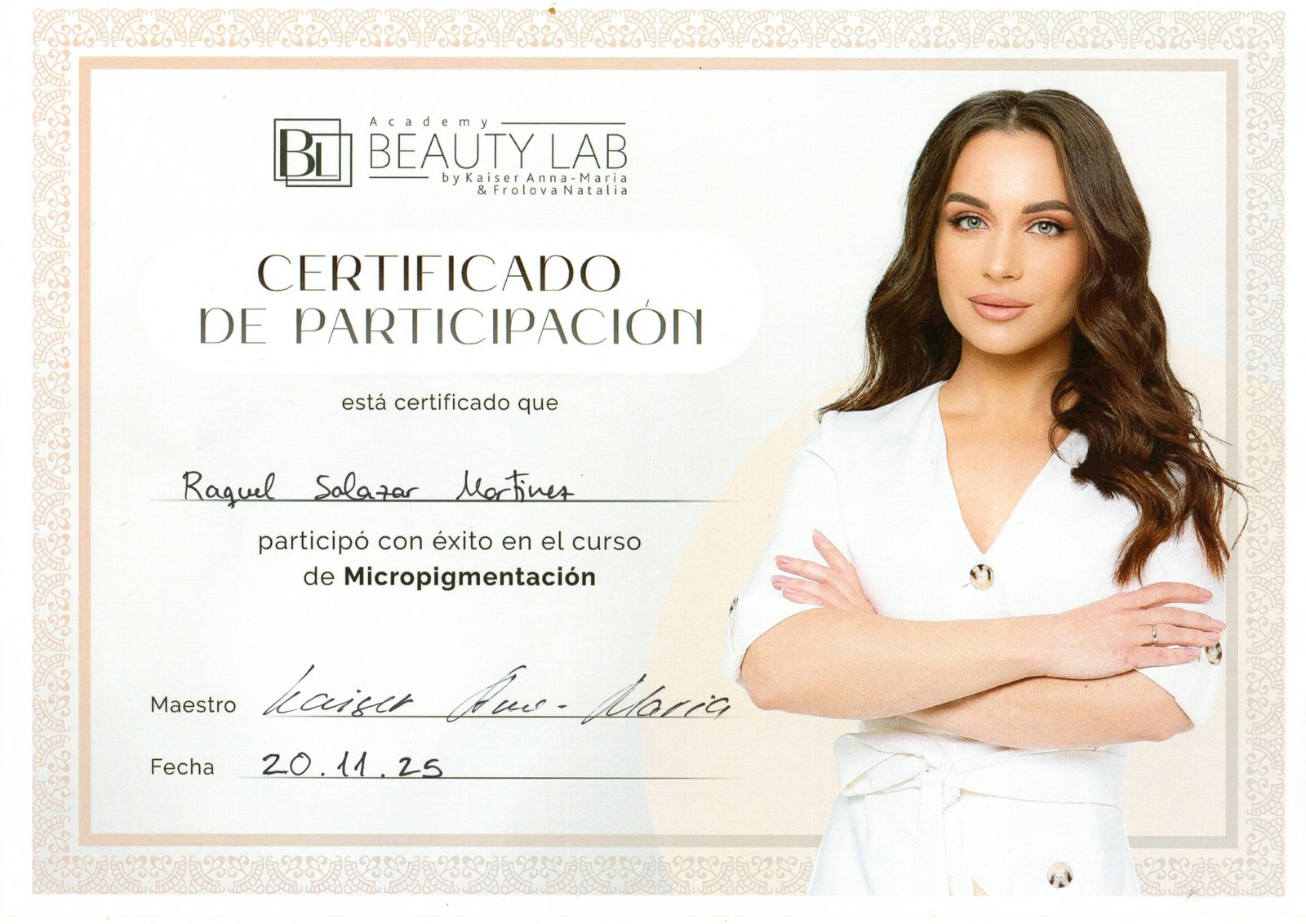 certificado de micropigmentación