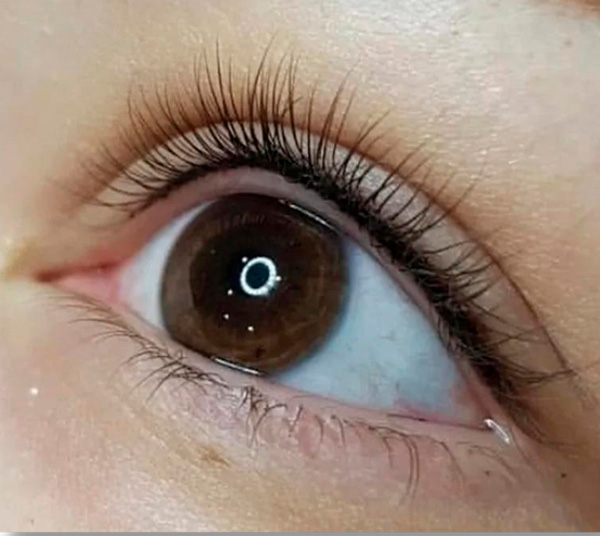 Efecto lifting de pestañas